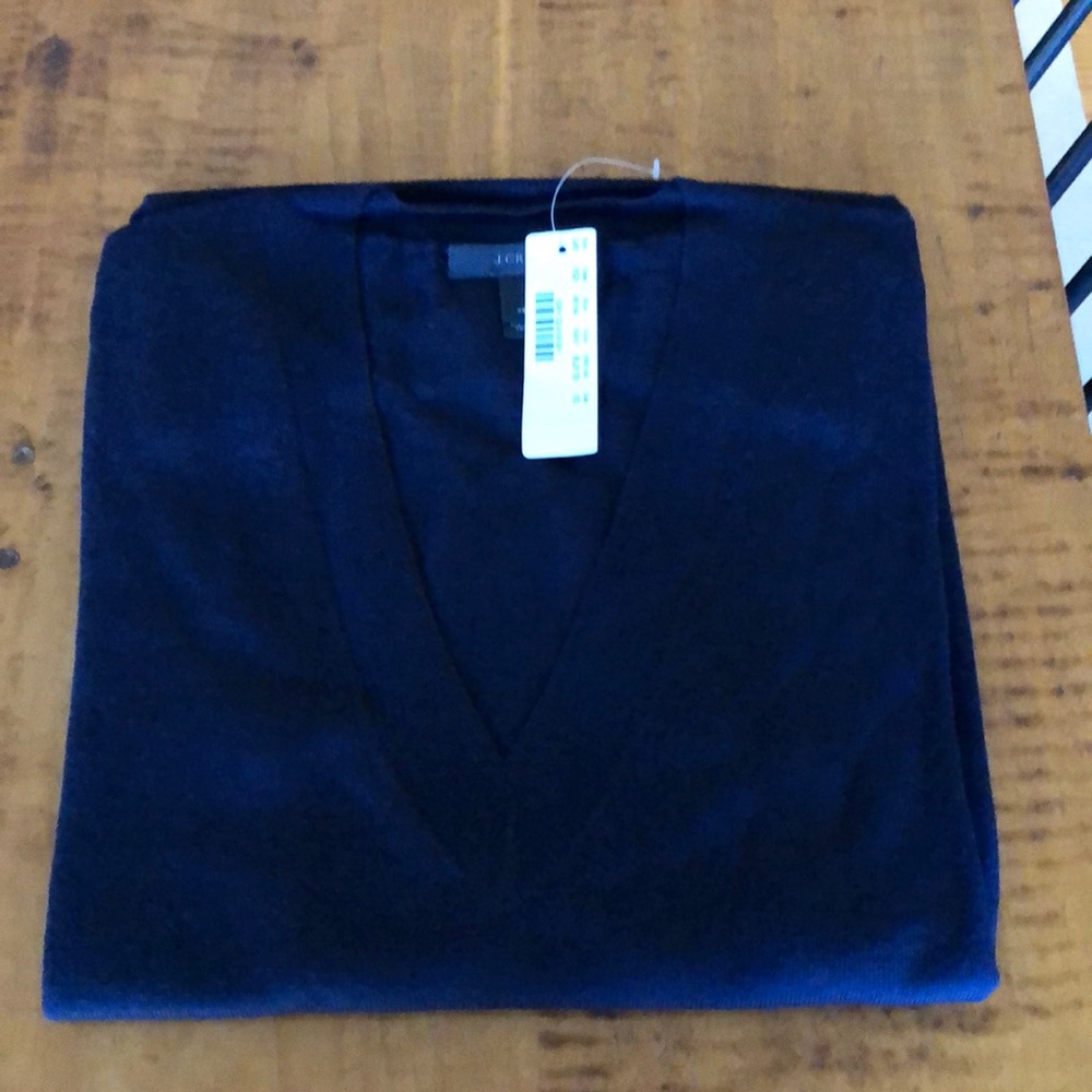 Navy merino sweater